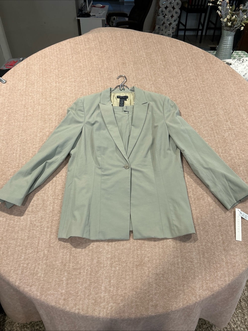 Perry Ellis Olive Green Single-Button Women's Blazer NWT